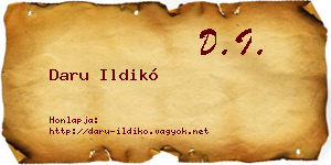 Daru Ildikó névjegykártya