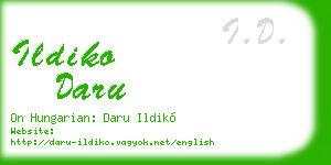 ildiko daru business card
