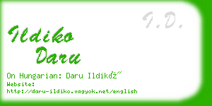 ildiko daru business card